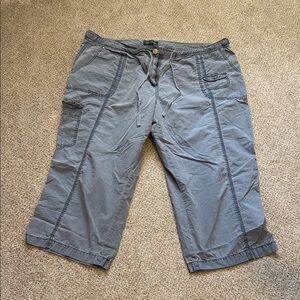 Gray Cargo Capris
